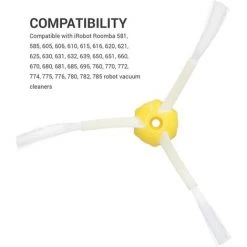 STOMO KIT Pack De 3 Brosses Latérales Pour IRobot Roomba - Séries 500/600/700 -Aspirateur et sac Soldes 55942735 3