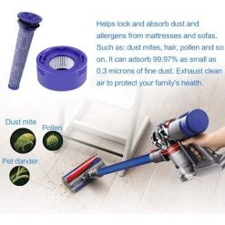 TINOR Lot De 3 Filtres Post-moteur Et Pré-HEPA De Rechange Pour Aspirateur Sans Fil Dyson V7, V8 Animal Absolute DY-965661-01, DY-967478-01 -Aspirateur et sac Soldes 56702741 4