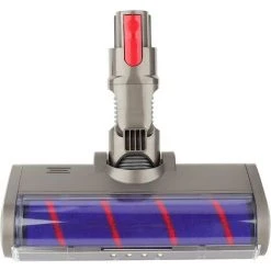 STOMO Tête De Nettoyage à Rouleau Souple De Remplacement Pour Dyson V7 V8 V10 V11 V15 Aspirateurs Sans Fil, Accessoire De Brosse à Plancher Avec Phares à LED