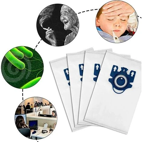 TINOR 10 Remplacement Sac Avec 2 Filtre Pour Aspirateur Miele HyClean 3D Efficiency GN Classic C1 Complete C2 C3 S2000 S5000 S8000 Series - 9917730 3 TINOR 10 Remplacement Sac Avec 2 Filtre Pour Aspirateur Miele HyClean 3D Efficiency GN Classic C1 Complete C2 C3 S2000 S5000 S8000 Series - 9917730 – Image 3