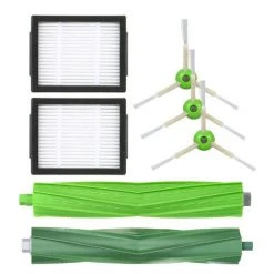 HAPPYSHOPPING IRobot Roomba I7 I7 + / I7 Plus E5 E6 E7 Ensemble D'accessoires Pour Aspirateur 7 Pieces (3 Brosses Laterales + 2 Grilles De Filtre + 2 Brosses Principales)