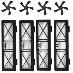 STOMO Kit De Remplacement De Filtre Et De Brosse Latérale Ultra Performance Pour Neato Connected D3 D4 D5 D6 D7 Botvac Série D75 D80 D80 Et Botvac 70e 75 80 85 Robotique