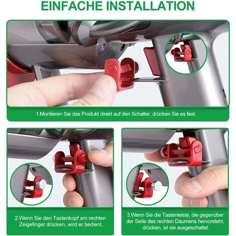 STARLIGHT SL.GT Support De Poignée Pour Interrupteur - Bouton De Démarrage - Accessoires Compatibles Avec Dyson V11 V10 - Ne Convient Pas Pour V11 Outsize (fixez Le Bouton Lors De L'aspiration) 2 STARLIGHT SL.GT Support De Poignée Pour Interrupteur - Bouton De Démarrage - Accessoires Compatibles Avec Dyson V11 V10 - Ne Convient Pas Pour V11 Outsize (fixez Le Bouton Lors De L'aspiration) – Image 2