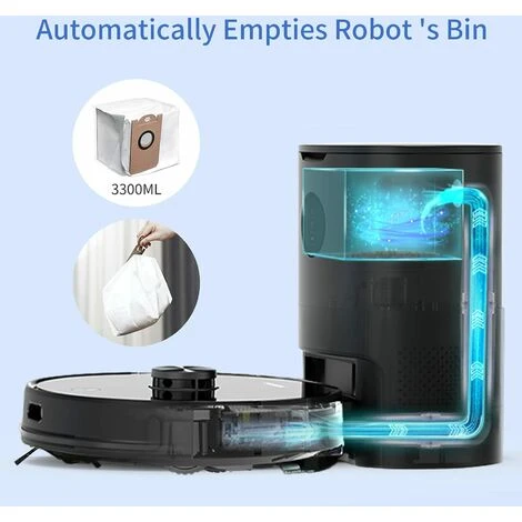 AIRROBO T10+ Aspirateur Robot Laveur Avec Collecteur Poussière Automatique, Laser Navigation, Aspiration 2700Pa, Contôle APP/Alexa, Nettoyage Sélectif De La Pièce, Idéal Pour Poils D'animaux 2 AIRROBO T10+ Aspirateur Robot Laveur Avec Collecteur Poussière Automatique, Laser Navigation, Aspiration 2700Pa, Contôle APP/Alexa, Nettoyage Sélectif De La Pièce, Idéal Pour Poils D'animaux – Image 2