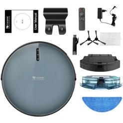 PROSCENIC 830P - Aspirateur Robot Connecté Avec Navigation Intelligente - Fonction Lavage - 0,6L - Wifi -Aspirateur et sac Soldes 58078210 5