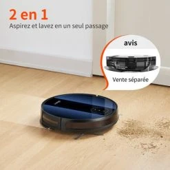 ULTENIC D5 - Aspirateur Robot Ultramince - Aspiration De 3000 Pa - Batterie 2600mAh - Connecté Bluetooth Et WIFI - Convient Aux Personnes âgées -Aspirateur et sac Soldes 59465144 5