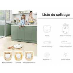 Dreame Bot W10 Aspirateur Robot Laveur Autonettoyant Avec Base D'auto Lavage -2*4L Rréservoir D'eau Usée Et Propre - 450ml Réservoir -Aspirateur et sac Soldes 59764849 3