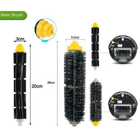 MINETGNON Kit De 13 Accesoires Pour IRobot Roomba Aspirateur Models 600 605 610 616 620 625 630 631 632 639 650 651 660 670 680 681 691 696 2 MINETGNON Kit De 13 Accesoires Pour IRobot Roomba Aspirateur Models 600 605 610 616 620 625 630 631 632 639 650 651 660 670 680 681 691 696 – Image 2