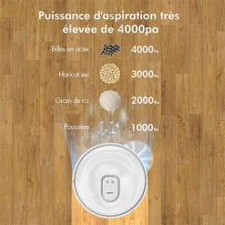 Aspirateur Robot Neabot Q11 4000pa 3 En 1 Avec Poubelle Auto-vidage - Navigation Intelligente LDS - ?Blanc Nacré,Fortuna Lai -Aspirateur et sac Soldes 60223998 5