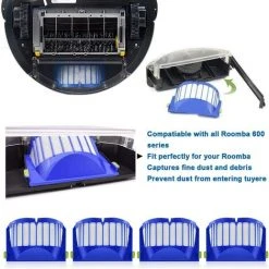 BENOBBY KIDS Accessoires Compatibles Pour IRobot Roomba Séries 600 610 614 620 625 630 635 640 645 650 655 660 665 670 671 680 690 691 Aspirateur - 16pcs 7 BENOBBY KIDS Accessoires Compatibles Pour IRobot Roomba Séries 600 610 614 620 625 630 635 640 645 650 655 660 665 670 671 680 690 691 Aspirateur - 16pcs -Aspirateur et sac Soldes 60644068 3