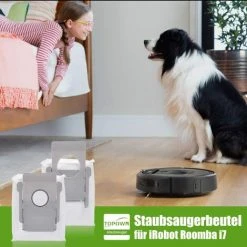 NAXUNNN 10 Pcs Sac Irobot Roomba I7, Sacs À Poussière De Rechange Pour Aspirateur IRobot Roomba I7 I7+ / I7 Plus E5 E6 E7 S9 S9+ -Aspirateur et sac Soldes 60664413 2