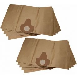 Vhbw 10x Sacs Compatible Avec Parkside PNTS 1500 A1 IAN 63677, PNTS 1500 B2 IAN 87778 Aspirateur - Papier, 38,5cm X 26cm Marron -Aspirateur et sac Soldes 60706853 3