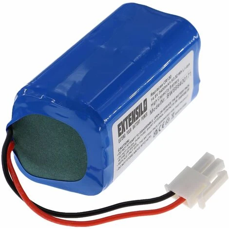 EXTENSILO Batterie Remplacement Pour Ecovacs 4ICR19/65, BL7402A, INR18650-M26-4S1P Pour Aspirateur, Robot électroménager (3400mAh, 14,8V, Li-ion) 3 EXTENSILO Batterie Remplacement Pour Ecovacs 4ICR19/65, BL7402A, INR18650-M26-4S1P Pour Aspirateur, Robot électroménager (3400mAh, 14,8V, Li-ion) – Image 3