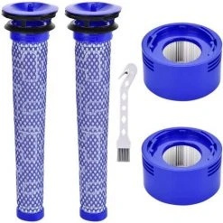 EINEMGELD Filtres De Rechange Pour Aspirateur Dyson V7, V8 Animal Absolute Motorhead, 2 Post-filtres HEPA Et 2 Pré-filtres, Remplacez Les Pièces 965661-01 Et 967478-01
