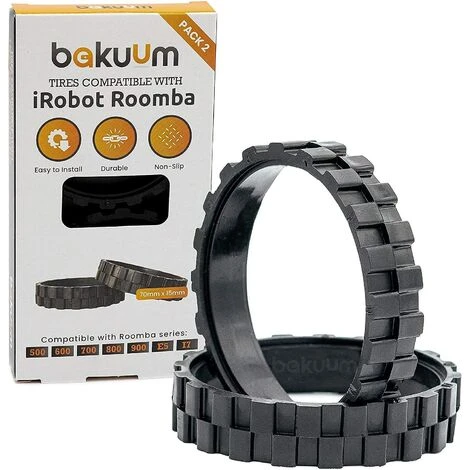 MEZHENG PNEUS Roues Pour IROBOT ROOMBA Séries 500, 600, 700, 800 Et 900 (Pack 2 Unités) Fabriqué En Espagne Antidérapant, Adhérence Exceptionnelle Et Montage Facile 1 MEZHENG PNEUS Roues Pour IROBOT ROOMBA Séries 500, 600, 700, 800 Et 900 (Pack 2 Unités) Fabriqué En Espagne Antidérapant, Adhérence Exceptionnelle Et Montage Facile