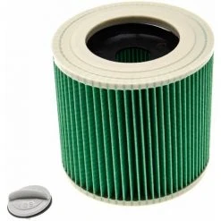 Vhbw Filtre à Cartouche Remplacement Pour Rowenta RS-RU7501 Pour Aspirateur à Sec Ou Humide - Filtre Plissé, Vert