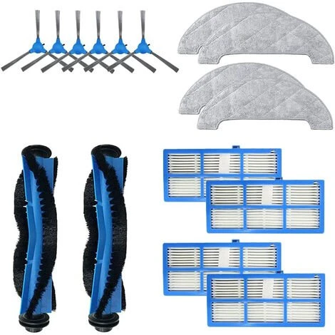 Cisea Kit D'accessoires Pour Proscenic 850T Pièces De Rechange Pour Aspirateur 2 Brosse Principale + 4 Filtre Hepa + 6 Brosse Latérale + 4 Chiffon De Vadrouille 1 Cisea Kit D'accessoires Pour Proscenic 850T Pièces De Rechange Pour Aspirateur 2 Brosse Principale + 4 Filtre Hepa + 6 Brosse Latérale + 4 Chiffon De Vadrouille