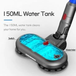 MEZHENG Tête De Vadrouille Electrique Pour Aspirateur Dyson V15 V11 V10 V7 V8, Accessoire De Brosse Dyson Avec Réservoir D'eau Amovible, 6 Vadrouilles Lavables, Accessoire Dyson Avec Phares à LED -Aspirateur et sac Soldes 63701348 3