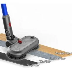 MEZHENG Tête De Vadrouille Electrique Pour Aspirateur Dyson V15 V11 V10 V7 V8, Accessoire De Brosse Dyson Avec Réservoir D'eau Amovible, 6 Vadrouilles Lavables, Accessoire Dyson Avec Phares à LED -Aspirateur et sac Soldes 63701348 4