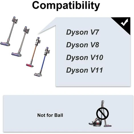 MEZHENG Kit D'accessoires Kit De Fixation Avec Tuyau De Rallonge Pour Dyson V7 V8 V10 V11 SV10 SV11 Aspirateur Sans Fil (6 En 1) 2 MEZHENG Kit D'accessoires Kit De Fixation Avec Tuyau De Rallonge Pour Dyson V7 V8 V10 V11 SV10 SV11 Aspirateur Sans Fil (6 En 1) – Image 2
