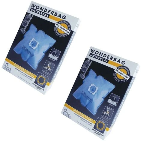 Lot De 2 Boîtes (10 Sacs Microfibres) WONDERBAG (WB406120) Aspirateur ROWENTA, MOULINEX 1 Lot De 2 Boîtes (10 Sacs Microfibres) WONDERBAG (WB406120) Aspirateur ROWENTA, MOULINEX