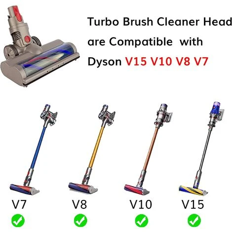 MEZHENG Tête De Nettoyeur De Brosse à Turbine Motorhead Compatible Avec L'aspirateur Dyson V15 V11 V10 V8 V7 Pour Nettoyer Les Tapis, Les Sols, Les Carreaux 3 MEZHENG Tête De Nettoyeur De Brosse à Turbine Motorhead Compatible Avec L'aspirateur Dyson V15 V11 V10 V8 V7 Pour Nettoyer Les Tapis, Les Sols, Les Carreaux – Image 3