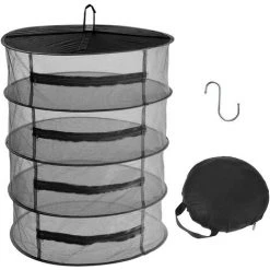 MEZHENG Filet De Séchage - 4 Couches Maille Suspendue Filet De Séchage Pour Séchage D'herbes, Filet Séchage D'herbe Avec Des Fermetures À Glissière-45 Cm / 60 Cm…