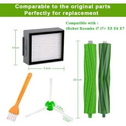 STOMO Pièces Accessoires Compatible Pour IRobot Roomba E5 E6 E7 I7 I7+ I8 I8+ J7 J7+ I6 I6+ I4 I4+ I3 I3+ Aspirateur, Remplaçant Filtres Et Brosses Kit Pour Aspirateur Robot - 11pcs 8 STOMO Pièces Accessoires Compatible Pour IRobot Roomba E5 E6 E7 I7 I7+ I8 I8+ J7 J7+ I6 I6+ I4 I4+ I3 I3+ Aspirateur, Remplaçant Filtres Et Brosses Kit Pour Aspirateur Robot - 11pcs -Aspirateur et sac Soldes 63946123 4