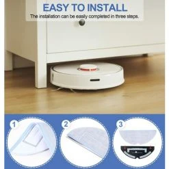 STOMO Accessoires De Serpillière Pour Roborock S7 S7 Plus, Avec 6 D'origine Serpillière Chiffons En Microfibre,4 Hepa Filtres,3 Brosses Latérales, Compatibles Xiaomi Robot Aspirateur Rechange Set -Aspirateur et sac Soldes 64098565 3