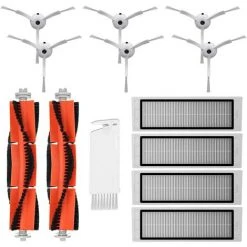 STOMO Kit De Rechange Compatible Avec Xiaomi Mi Robot 1 Et 2. Pack D'accessoires De Rechange Pour Aspirateurs Robots S50 S51 Avec Brosse Latérale, Rouleau Central, Filtres Et Outil