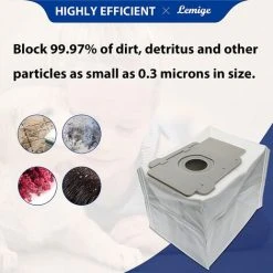 MEZHENG 24 Pièces De Sacs Sous Vide Conviennent Pour Roomba I7 I7+ J7 J7+/Plus (7550) I3+ (3550) I4+ (4552) I6+ (6550) I8+ (8550) S9+ (9550) Base De Nettoyage Série I & S & J Sac De Traitement Automatique De La Saleté ( 24 Sacs) -Aspirateur et sac Soldes 64119409 3