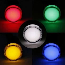 ARC-EN-CIéL Lot De 5 Voyants LED Lumineux Indicateur AD16-22D/S - 22 Mm 220 VAC 20 MA -Rouge/vert/jaune/bleu/blanc Arcenciél -Aspirateur et sac Soldes 64126404 5