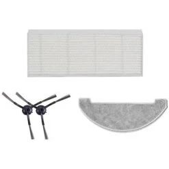 PROSCENIC Kit D'accessoires(2 Brosses Latérales + 1 Lavette + 1 Filtre HEPA) Pour Aspirateur Robot M8PRO/M8