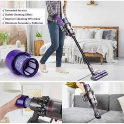 OSQI Lot De 2 Filtres De Rechange Lavables Pour Aspirateurs Dyson V10 Filtre De Rechange Dyson Pour La Série V10 SV12 9 OSQI Lot De 2 Filtres De Rechange Lavables Pour Aspirateurs Dyson V10 Filtre De Rechange Dyson Pour La Série V10 SV12 -Aspirateur et sac Soldes 65506227 5