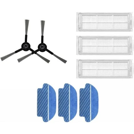 STOMO 3 Filtres 2 Brosses Latérales Et 3 Serpillères Pour Aspirateur Robot Proscenic M6 Pro 1 STOMO 3 Filtres 2 Brosses Latérales Et 3 Serpillères Pour Aspirateur Robot Proscenic M6 Pro