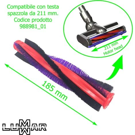 MEZHENG Rouleau Brosse Aspirateur 185 Mm Compatible Avec Dyson V6 Animal V6 Fluffy DC58 DC59 DC62 SV03 SV073 963830-01 Cylindre Rotatif De Remplacement Pour Moteur De Tête De Moteur (185 Mm) 3 MEZHENG Rouleau Brosse Aspirateur 185 Mm Compatible Avec Dyson V6 Animal V6 Fluffy DC58 DC59 DC62 SV03 SV073 963830-01 Cylindre Rotatif De Remplacement Pour Moteur De Tête De Moteur (185 Mm) – Image 3