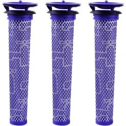 FVO Filtre Pour Dyson V8 V7 V6 DC62 Aspirateur #DY-965661-01, Keepow® Filtre Mélange De Matériaux Standard Bleue, Lot De 3