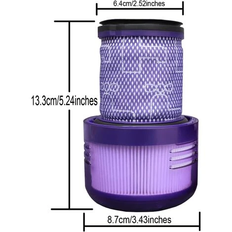 THSINDE Filtre De Rechange Pour Aspirateur Dyson V12 Detect Slim 971517-01, Cyclone Animal Absolute Accessoires (1 Pièce *Filtre Dyson V12) 1 THSINDE Filtre De Rechange Pour Aspirateur Dyson V12 Detect Slim 971517-01, Cyclone Animal Absolute Accessoires (1 Pièce *Filtre Dyson V12)