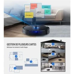 PROSCENIC M7 PRO Aspirateur Robot Intelligent 2 En 1 Avec Collecteur Automatique De Poussières Aspiration Et Lavage Navigation Laser -Aspirateur et sac Soldes 66543026 3