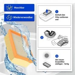 MODOU Filtre Plissé Plat Pour Kärcher MV4 MV5 MV6 WD4 WD5 WD6 Comme 2.863-005.0 Pour Aspirateur Multifonctions + Aspirateur Sec/humide -Aspirateur et sac Soldes 66742061 5