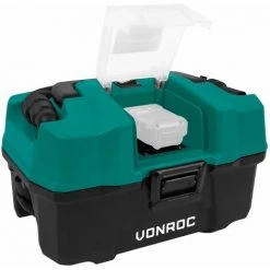 VONROC Aspirateur Multi-usage Portatif - 20V –Bac De 15L - Sans Batterie Ni Chargeur Rapide – Accessoires Inclus -Aspirateur et sac Soldes 66812320 3