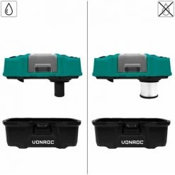 VONROC Aspirateur Multi-usage Portatif - 20V –Bac De 15L - Sans Batterie Ni Chargeur Rapide – Accessoires Inclus -Aspirateur et sac Soldes 66812320 5