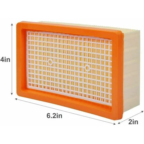 QERSTA Lot De 2 Filtres Plissés Plats Compatibles Avec Les Aspirateurs Multi-Usages Kärcher Mv4 / Mv5 / Mv6 / Wd4 / Wd5 / Wd6. 2 QERSTA Lot De 2 Filtres Plissés Plats Compatibles Avec Les Aspirateurs Multi-Usages Kärcher Mv4 / Mv5 / Mv6 / Wd4 / Wd5 / Wd6. – Image 2