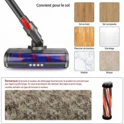 QERSTA Brosse De Remplacement Pour Aspirateur Dyson V7 V8 V10 V11 Cleaner Brosse Compatible Avec Dyson V7 V8 V10 V11 Série 8 QERSTA Brosse De Remplacement Pour Aspirateur Dyson V7 V8 V10 V11 Cleaner Brosse Compatible Avec Dyson V7 V8 V10 V11 Série -Aspirateur et sac Soldes 67874106 4