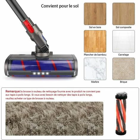 QERSTA Brosse De Remplacement Pour Aspirateur Dyson V7 V8 V10 V11 Cleaner Brosse Compatible Avec Dyson V7 V8 V10 V11 Série 4 QERSTA Brosse De Remplacement Pour Aspirateur Dyson V7 V8 V10 V11 Cleaner Brosse Compatible Avec Dyson V7 V8 V10 V11 Série – Image 4
